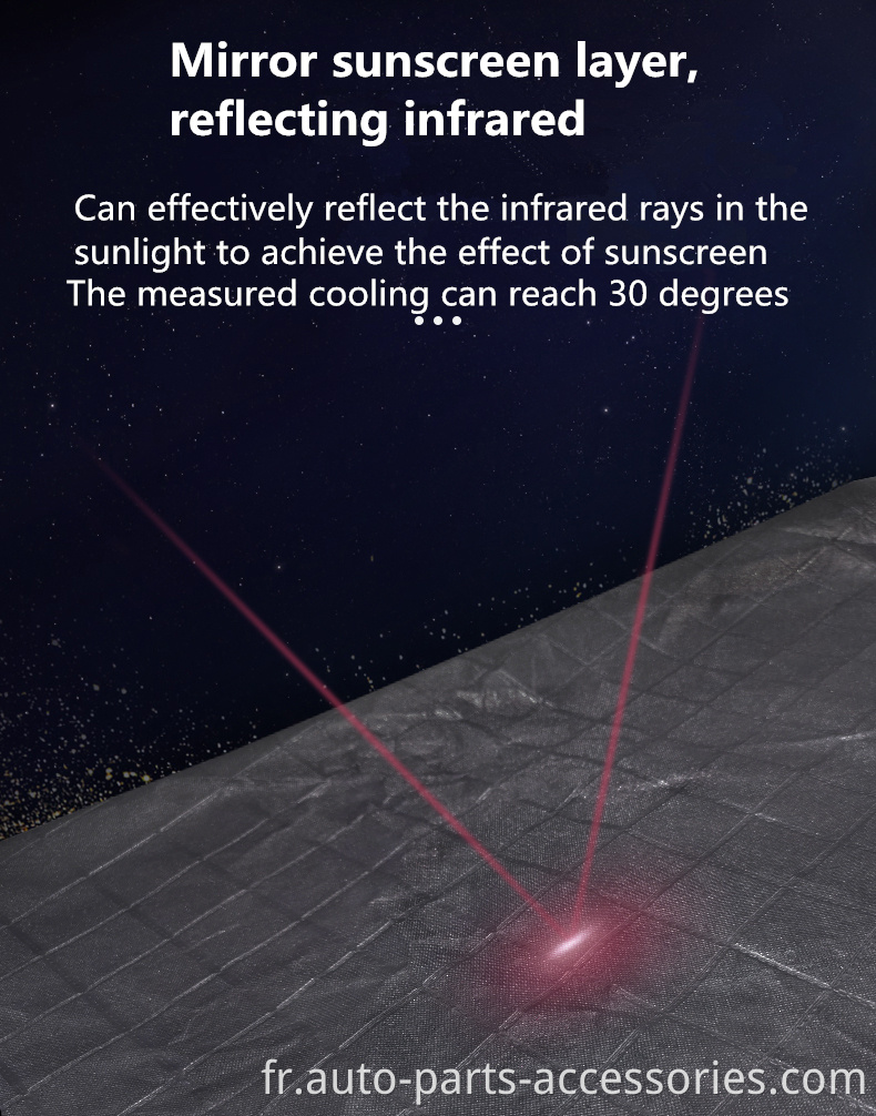 Isulations thermiques très bien notées Rayons anti-UV extérieurs Couvercle de voiture Tarpaulin Tarpauline Protection UV